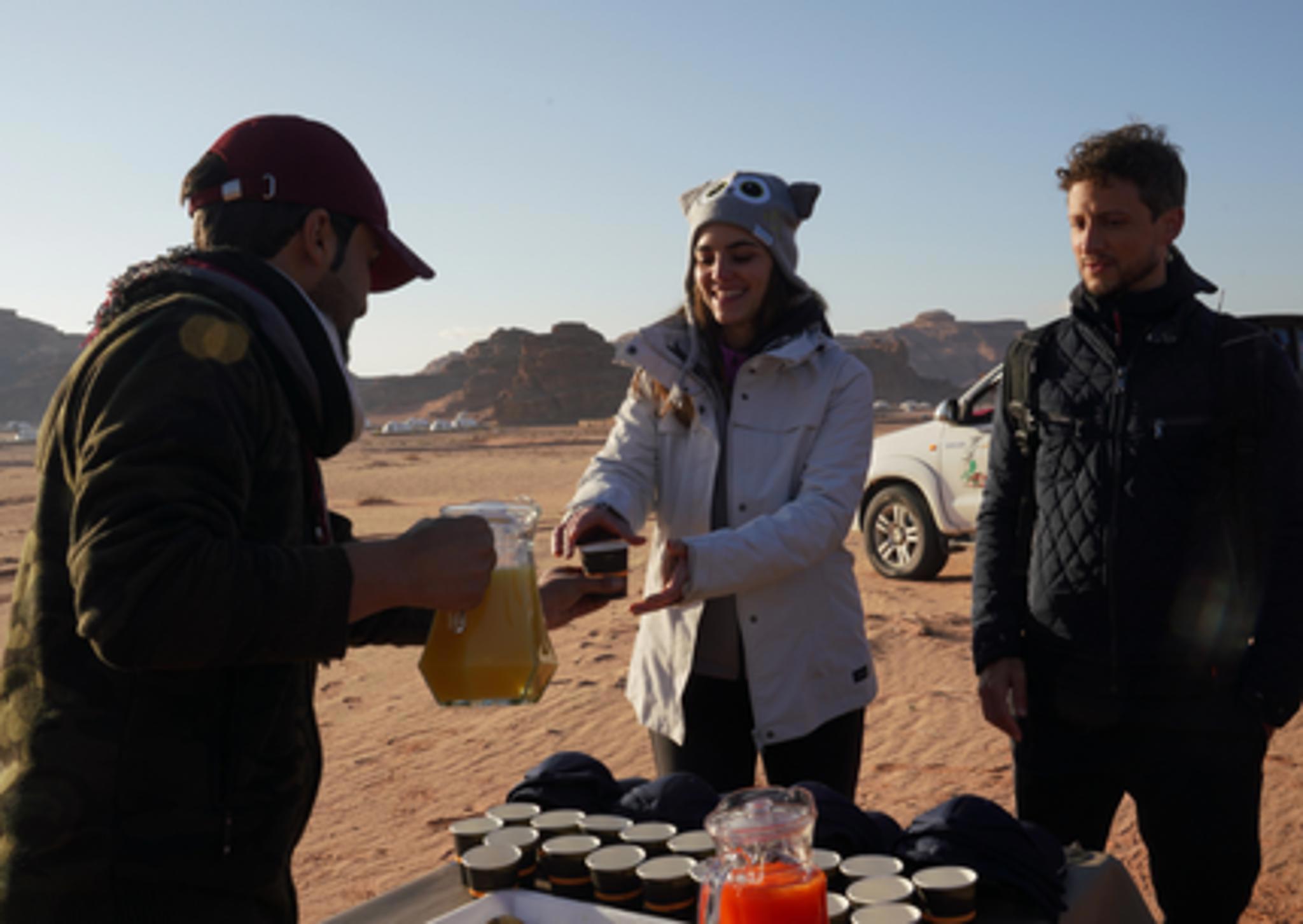 Post-Flight Celebration in Wadi Rum